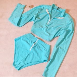 Teal Two Piece Swimsuit